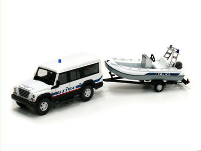 Mondo Motors | M 1:43 | IVECO Massif + boat - Police