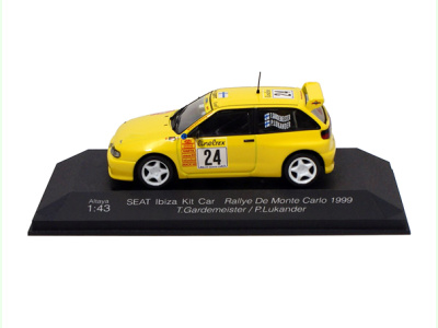 Altaya | M 1:43 | SEAT Ibiza - KitCar #24 Rallye De Monte Carlo (1999) - T.Gardemeister / P.Lukander