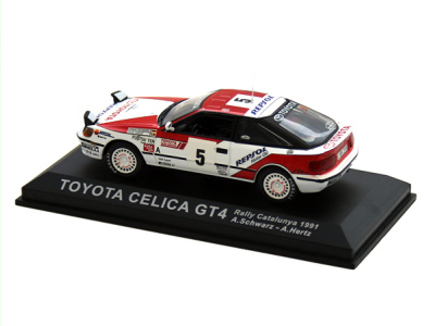 Altaya | M 1:43 | TOYOTA Celica GT4 #5 - A.Schwarz / A.Hertz - Rally Catalunya (1991)