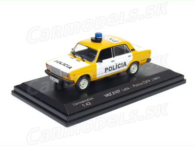Carmodels SK / DeA | M 1:43 | VAZ 2107 Lada - Polícia ČSFR (1991)