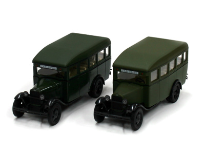 Naš Avtoprom | M 1:43 | GAZ 03-30 Bus (1933 - 1941,1942 - 1950 ) - 2 pack