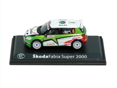 Abrex CZ | M 1:43 | ŠKODA Fabia S 2000  #6 Kopecký / Starý - Rally Monte Carlo (2009)